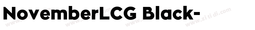 NovemberLCG Black字体转换